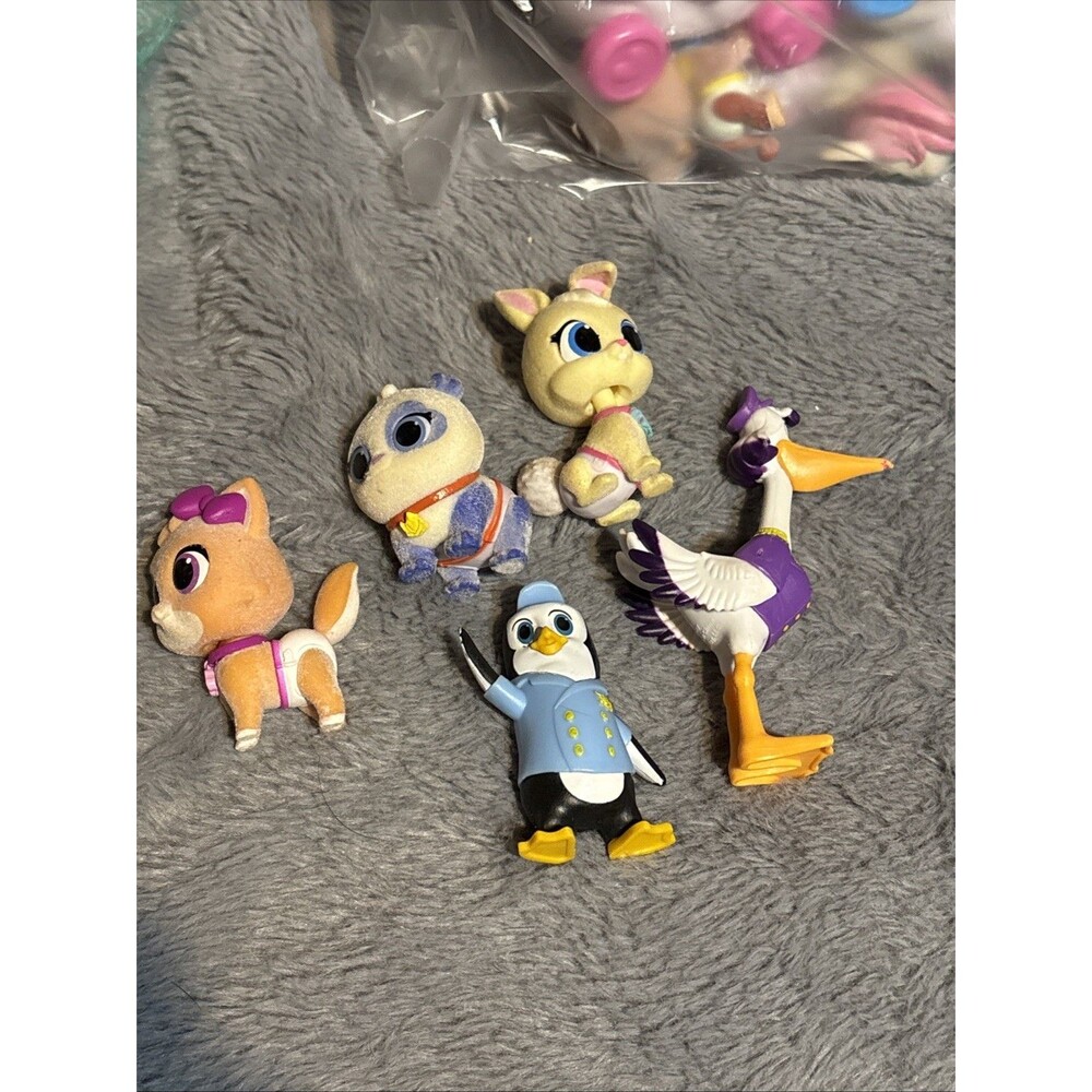 Disney Junior T.O.T.S. Figure Set Lot Pip the Penguin Captain Beakman 3 Flocked
